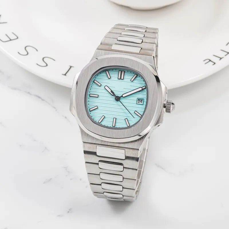 Patek Philippe Pagani Design PD1728 Tiffany Blue Dial & Stainless Steel Strap Watch
