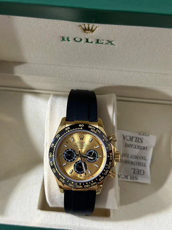 Rolex Cosmograph Daytona 40 mm Champagne Dial With Black Subdials & Oysterflex Bracelet Watch