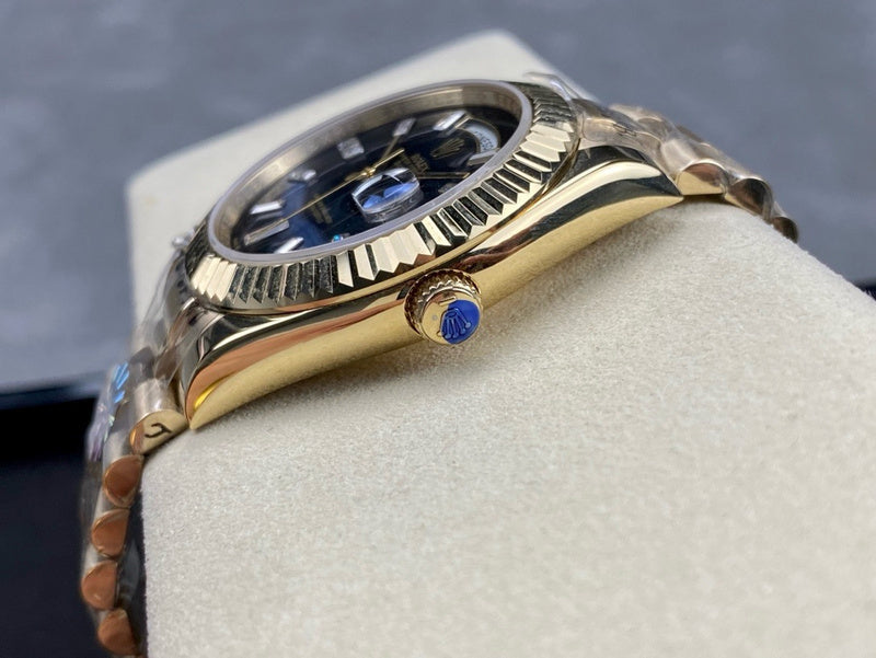 Rolex Day-Date Yellow Gold With Black Onyx Dial Watch