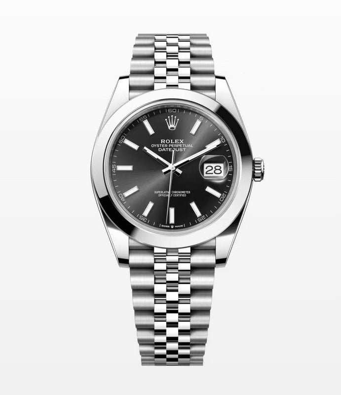 Rolex Datejust 33 Stainless Steel Jubilee Black Dial Watch