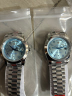 Rolex Men's Day-Date Silver Dial Arabic Numeral Watch