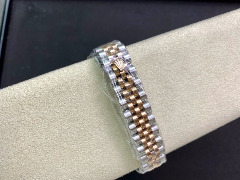 Rolex Lady-Datejust 31 Oystersteel with Pink Diamond-Set Dial Watch