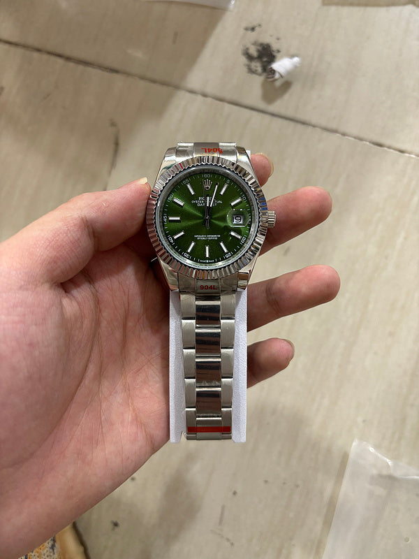 Rolex Oyster Perpetual Datejust36mm Green Dial Watch