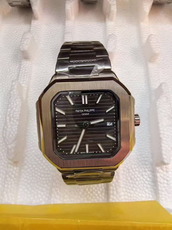 Patek Philippe Capitos Dial Men's Black Brown Metal Watch