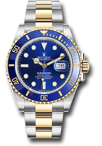 Rolex Submariner Date Two-Tone Stainless Steel/Yellow Gold 41mm Rolesor Blue Dial Watch