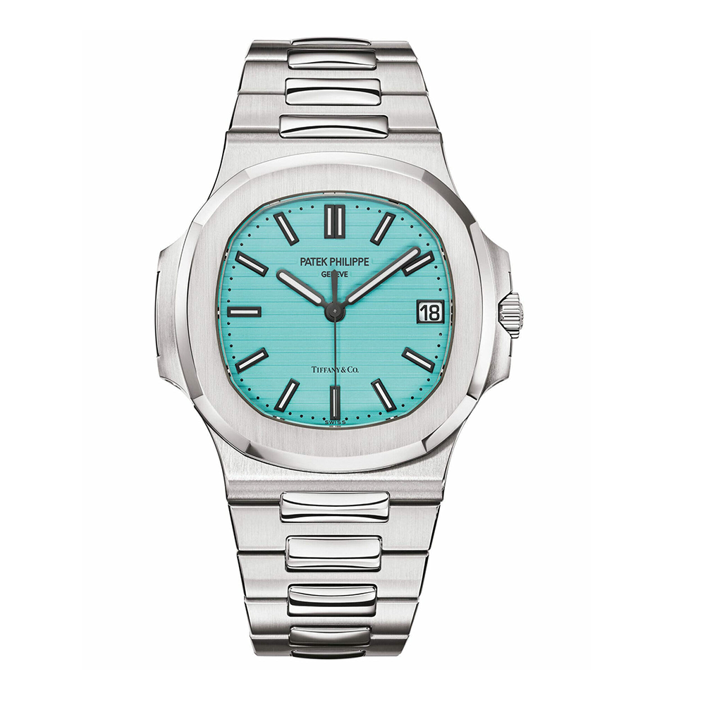 Patek Philippe Nautilus Signature Tiffany Blue Dial Sports Watch