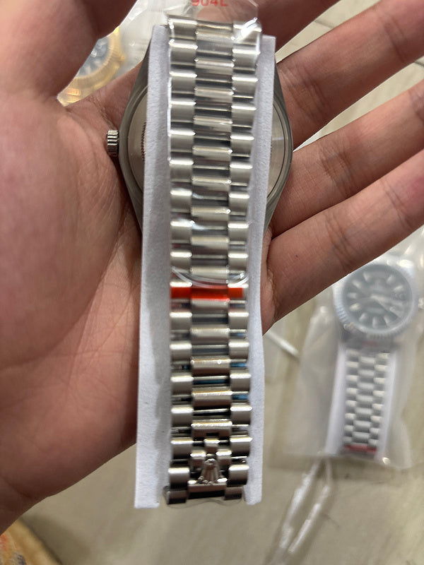 Rolex Day-Date Platinum With Diamond Set Bezel & ice Blue Dial Watch