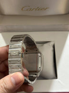 Cartier Santos de Cartier Stainless Steel Case and Blue Dial Watch