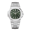 Patek Philippe Nautilus Stainless Steel With Olive Green Dial Luxury Watch