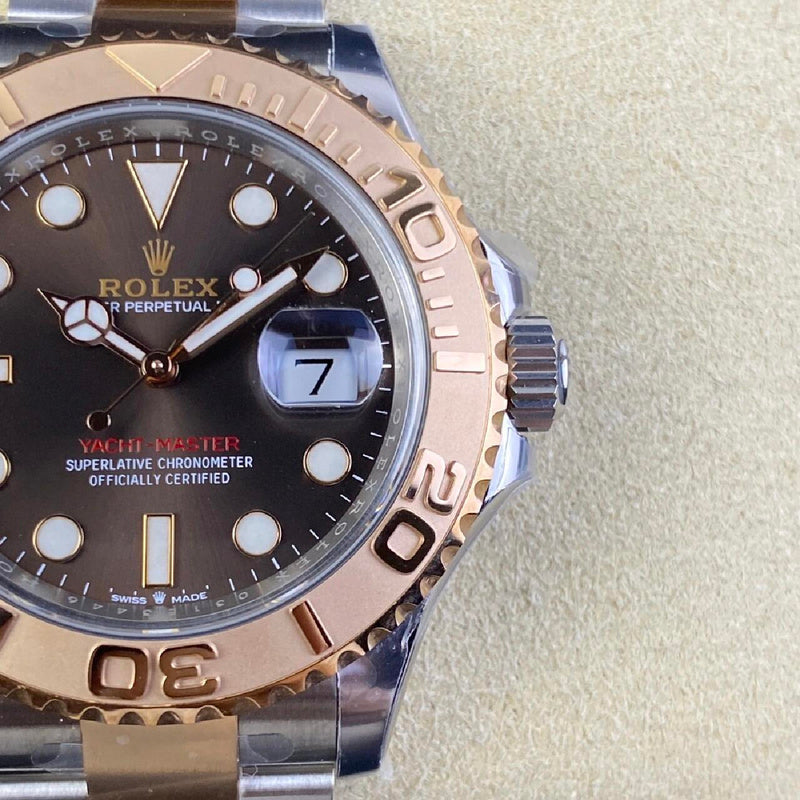 Rolex Yacht-Master in Rolesor, Oystersteel & Everose Gold with a Chocolate Dial Watch