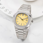 Patek Philippe Nautilus 40mm Stainless Steel Automatic Yellow Dial Watch