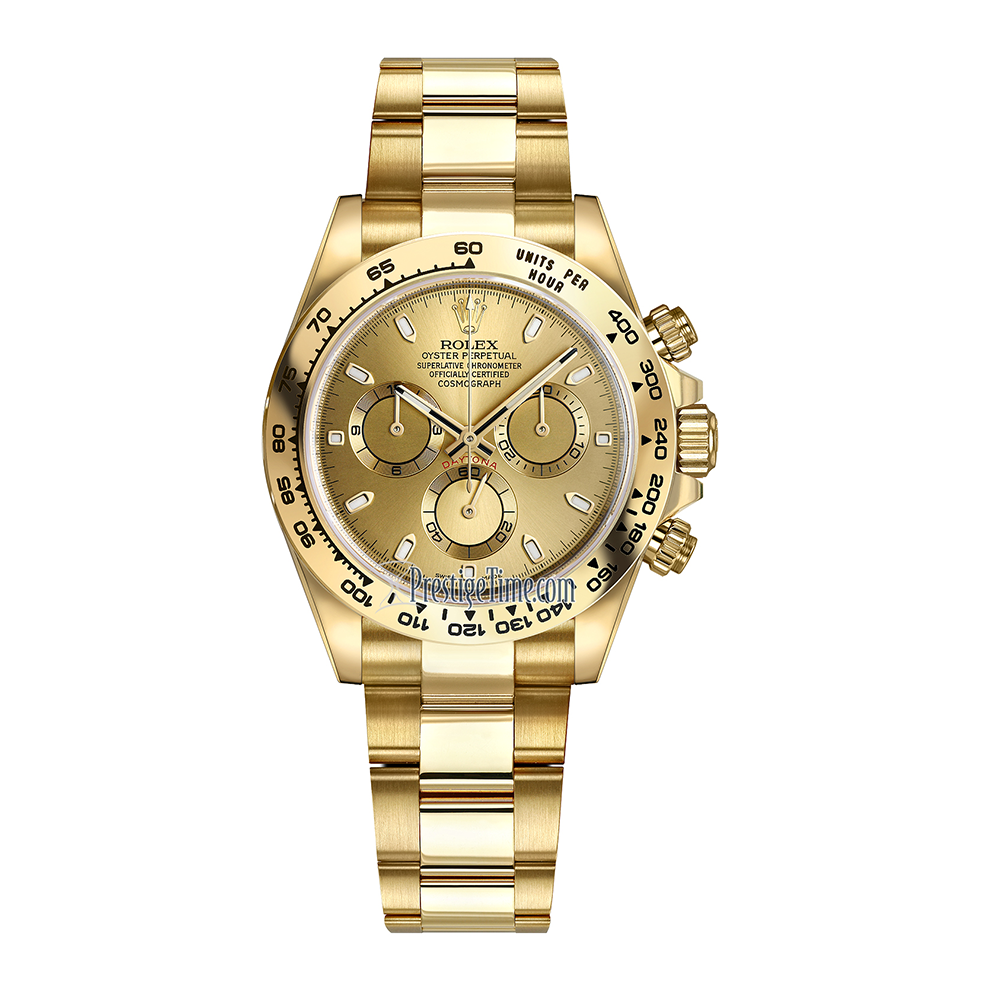 Rolex Cosmograph Daytona 116508 Yellow Gold With Champagne Dial Watch