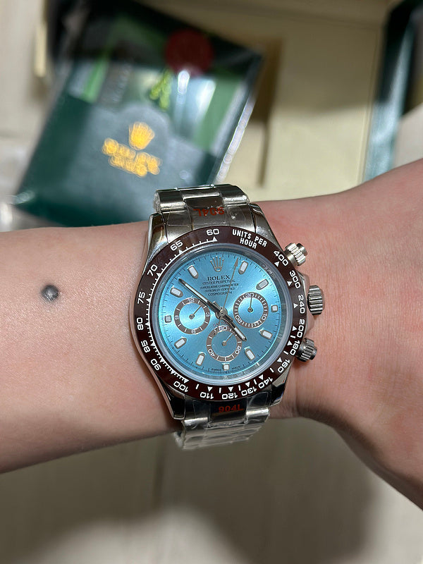Rolex Cosmograph Daytona Platinum aDistinctive ice-blue Dial Watch