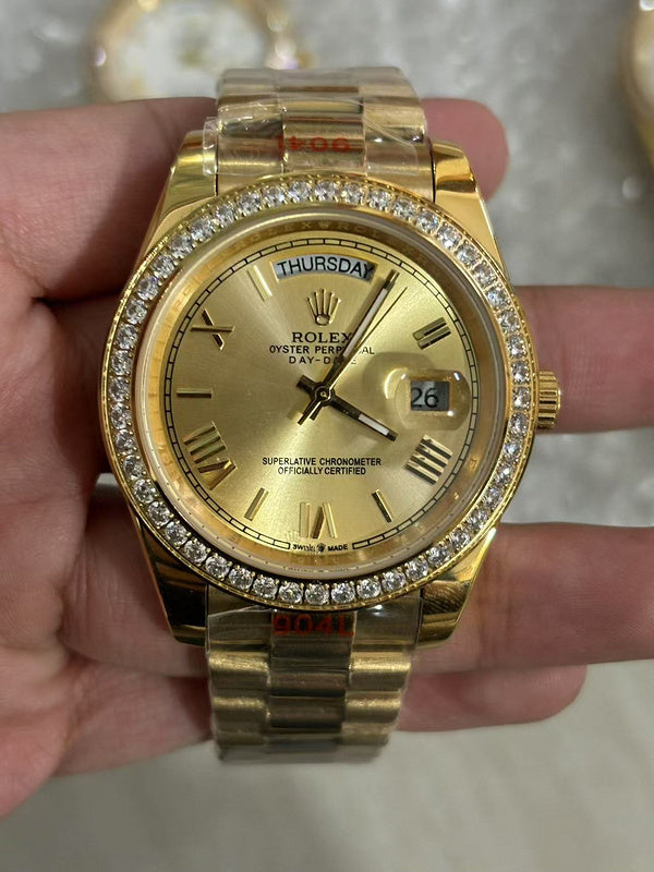 Rolex Day-Date Champagne Dial, 18 kt Yellow Gold, 40.0 mm Watch