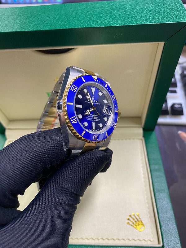 Rolex Submariner Date Two-Tone Stainless Steel/Yellow Gold 41mm Rolesor Blue Dial Watch
