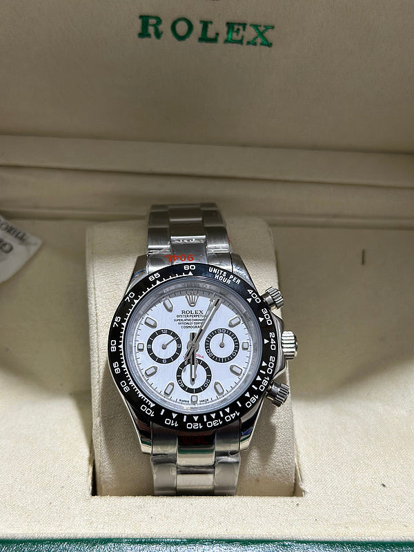 Rolex Cosmograph Daytona Stainless Steel White "Panda" Dial Watch
