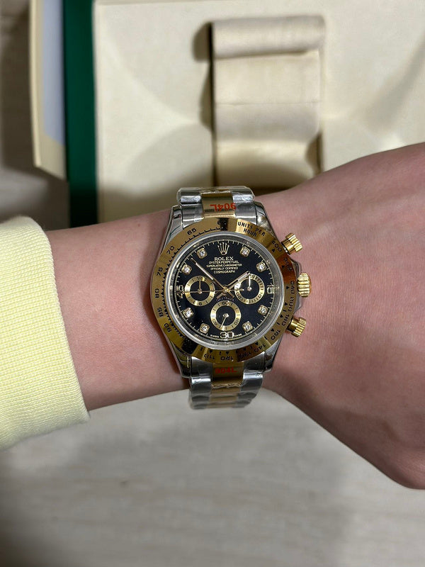 Rolex Cosmograph Daytona Two-Tone Stainless Steel & Yellow Gold Case With Oyster Bracelet Watch
