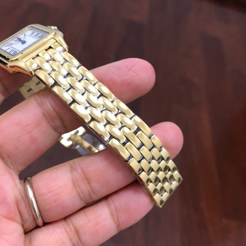 Cartier Panthere de Cartier Small Silver Dial Diamond Bezel Women's Watch