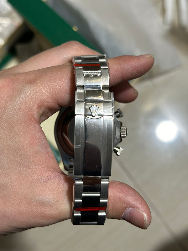 Rolex Cosmograph Daytona 40mm White Gold Case & Black Dial With Diamond Hour Markers Watch