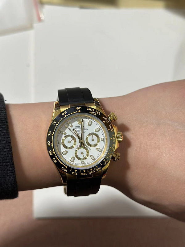 Rolex Cosmograph Daytona Black Cerachrom Ceramic Bezel & Oysterflex Bracelet Watch