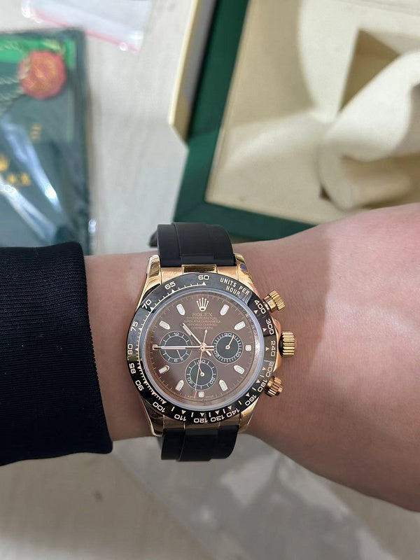 Rolex Cosmograph Daytona Everose Gold Chocolate Dial With Black Counters 126515LN Watch