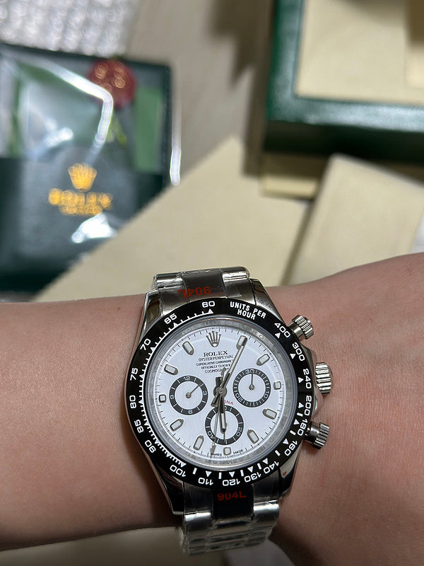 Rolex Cosmograph Daytona Stainless Steel White "Panda" Dial Watch
