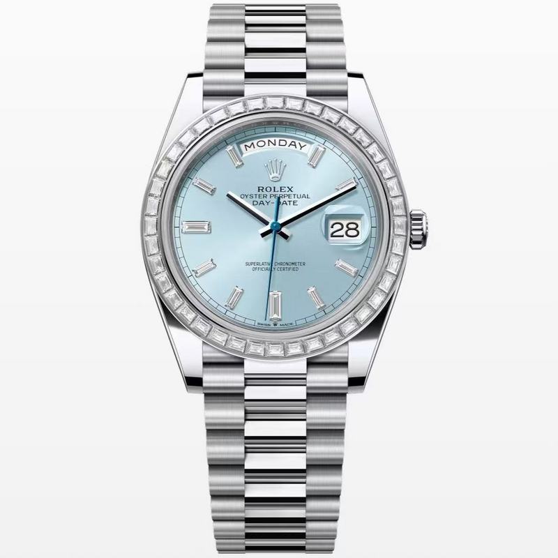 Rolex Day-Date Ice Blue Dial, Platinum, 40.0 mm Watch