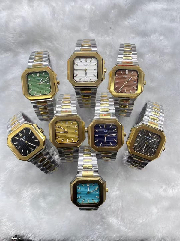 Patek Philippe Capitos Dial Men's Black Brown Metal Watch