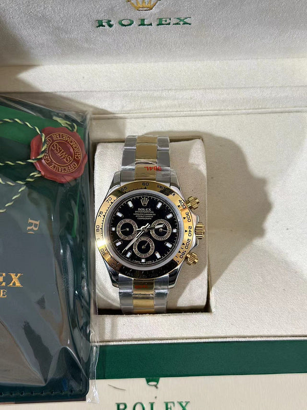 Rolex Cosmograph Daytona 40mm Oystersteel and Yellow Gold With Black Dial Watch