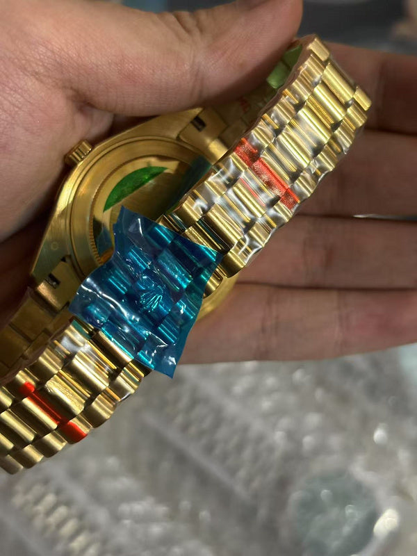 Rolex Day-Date 25mm 18K Yellow Gold with Green Ombré Dial Watch