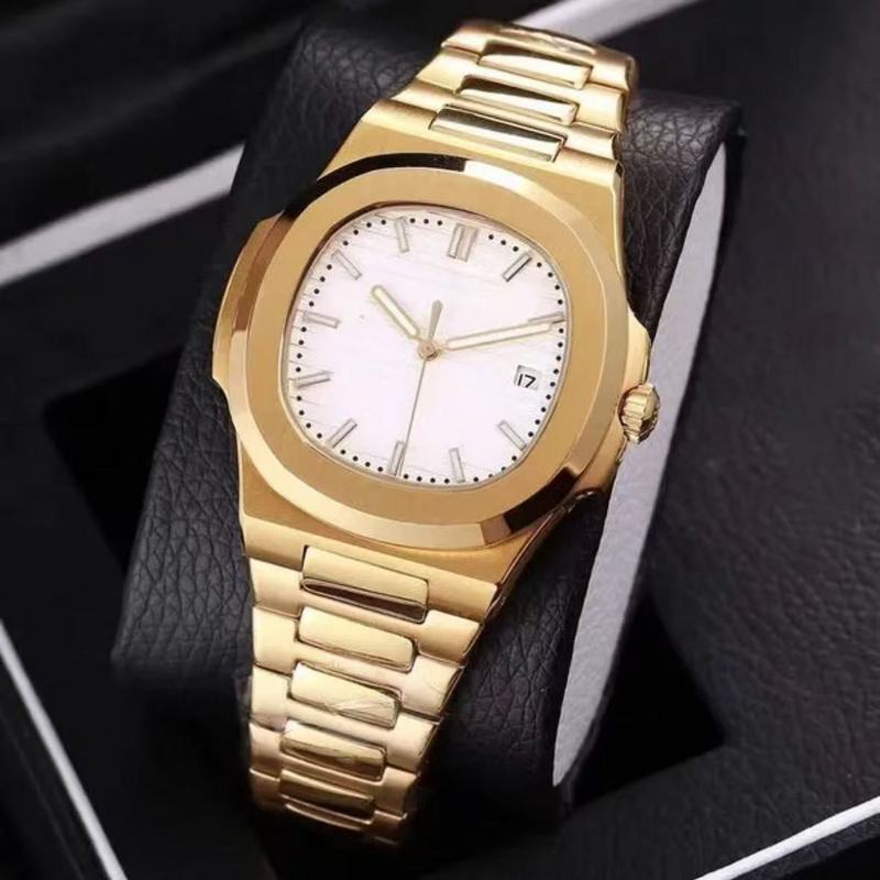Gold White Automatic Nautilus Super Clone Patek Philippe Nautilus Watch