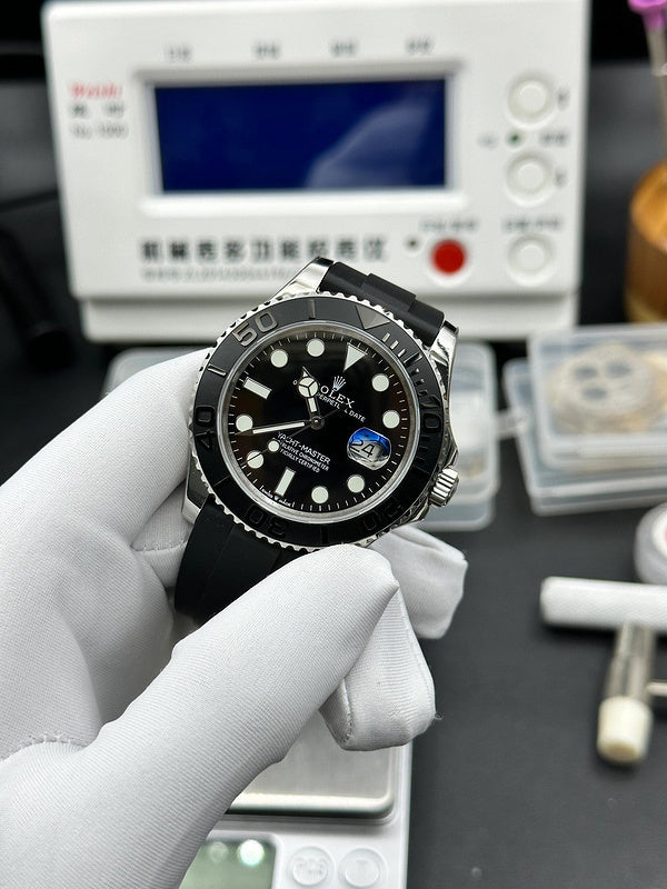 Rolex Yacht-Master 42 in 18 ct White Gold with a Black Dial Watch