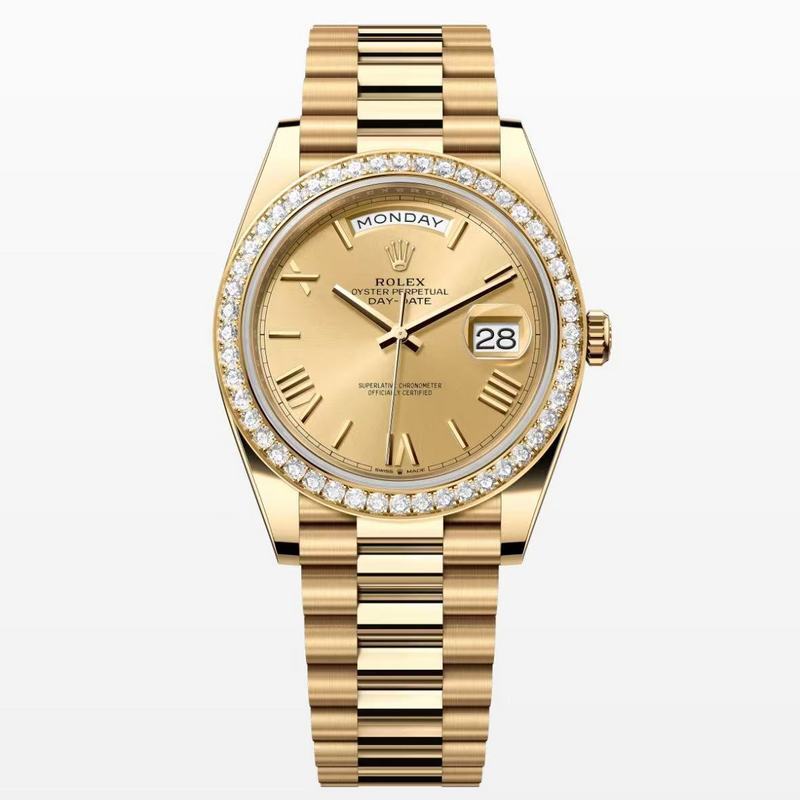 Rolex Day-Date Champagne Dial, 18 kt Yellow Gold, 40.0 mm Watch