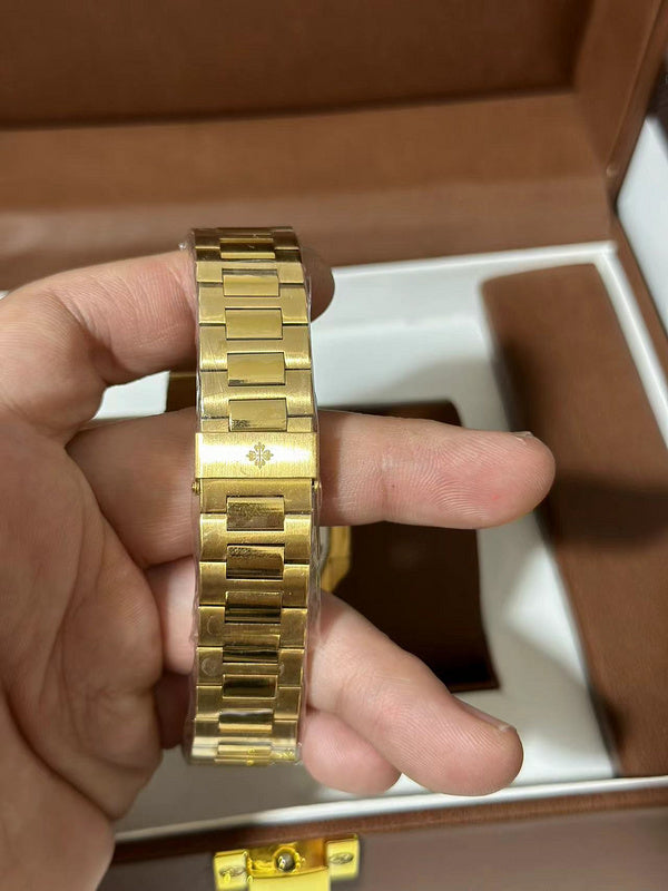 Gold White Automatic Nautilus Super Clone Patek Philippe Nautilus Watch