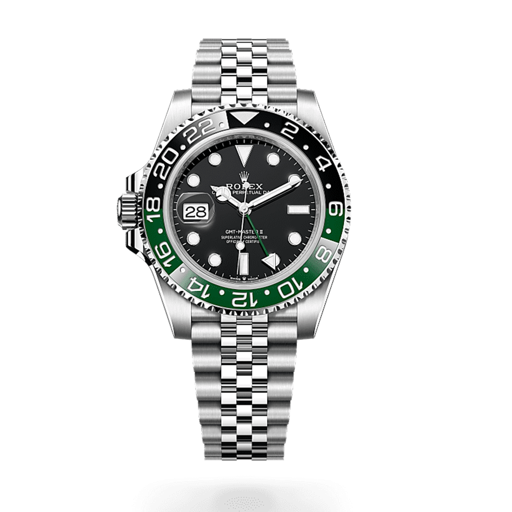 Rolex GMT-Master II 40MM Sprite with Black dial & Green, Black bezel