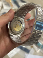 Patek Philippe Nautilus Stainless Steel Case & Distinctive Blue Dial Watch