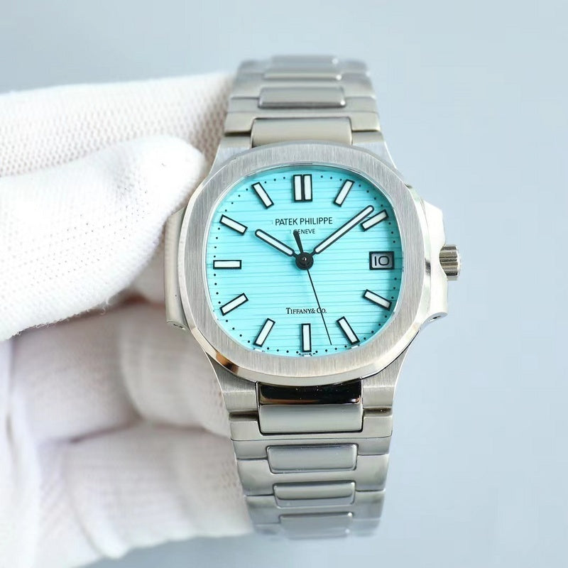 Patek Philippe Nautilus Signature Tiffany Blue Dial Sports Watch