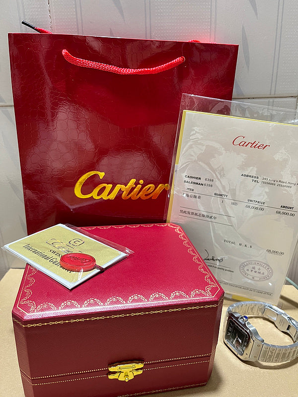 Red Cartier Watch Box