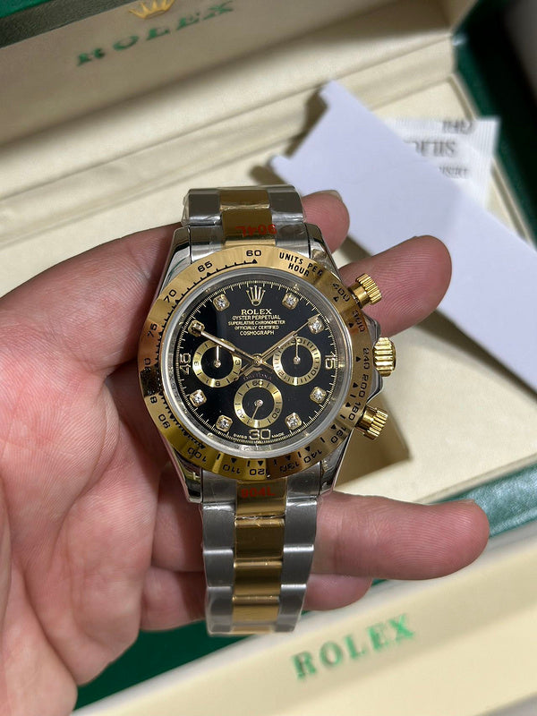 Rolex Cosmograph Daytona Two-Tone Stainless Steel & Yellow Gold Case With Oyster Bracelet Watch
