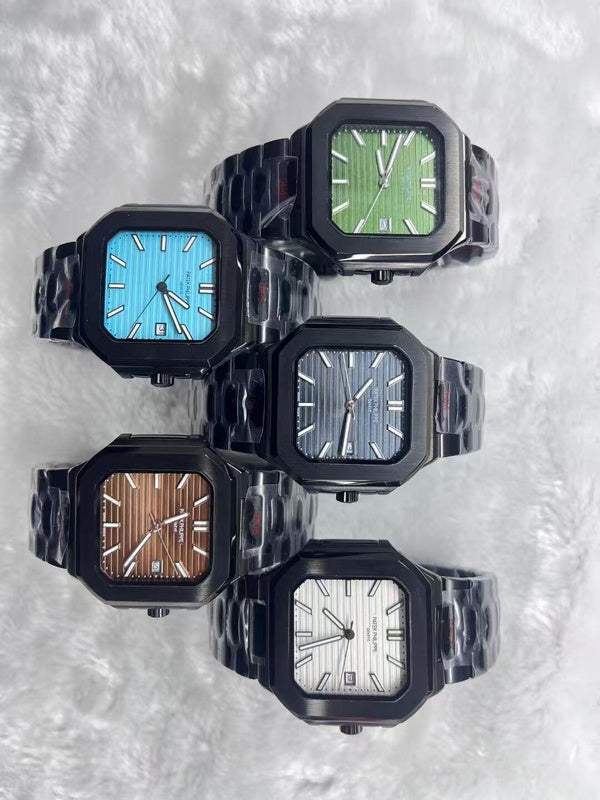 Patek Philippe Capitos Dial Men's Black Brown Metal Watch