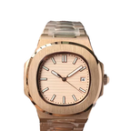 Patek Philippe Nautilus Rose Gold-Tone Case & Bracelet Watch