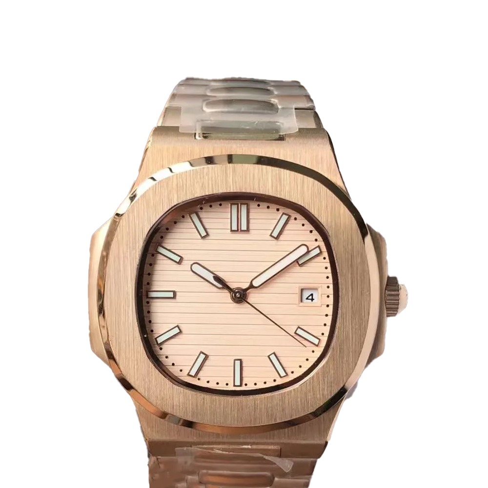 Patek Philippe Nautilus Rose Gold-Tone Case & Bracelet Watch