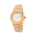 Patek Philippe Nautilus Series Gold Finish with White Dial Wrist Watch