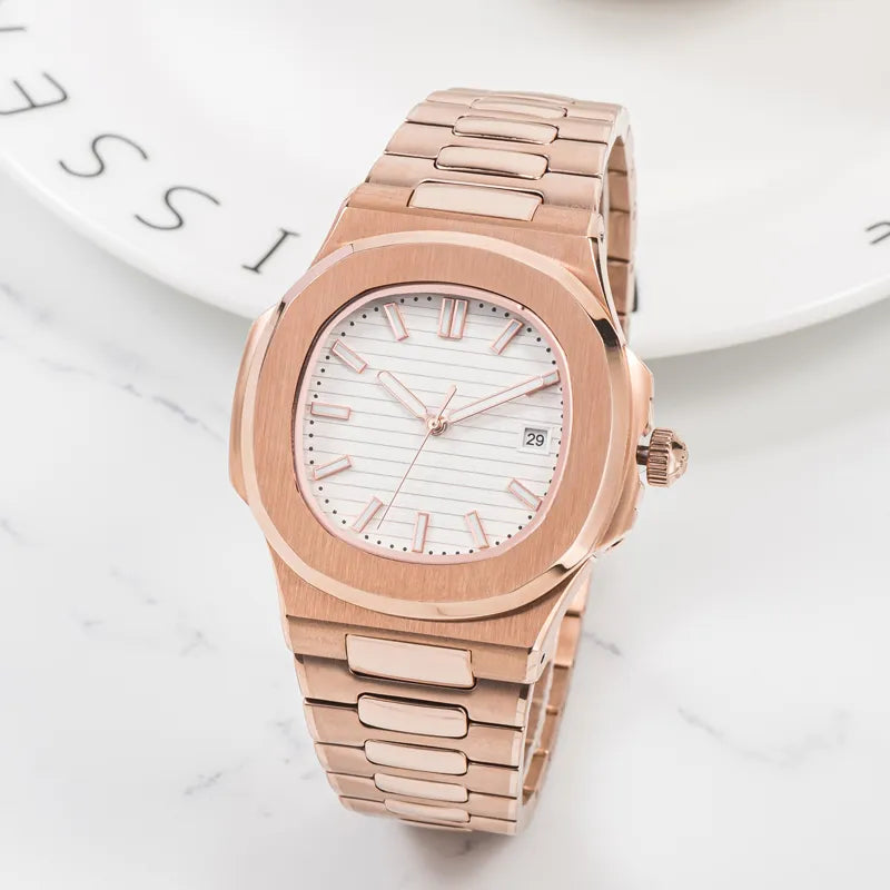 Patek Philippe Nautilus Rose Gold Stainless Steel Quartz Watch