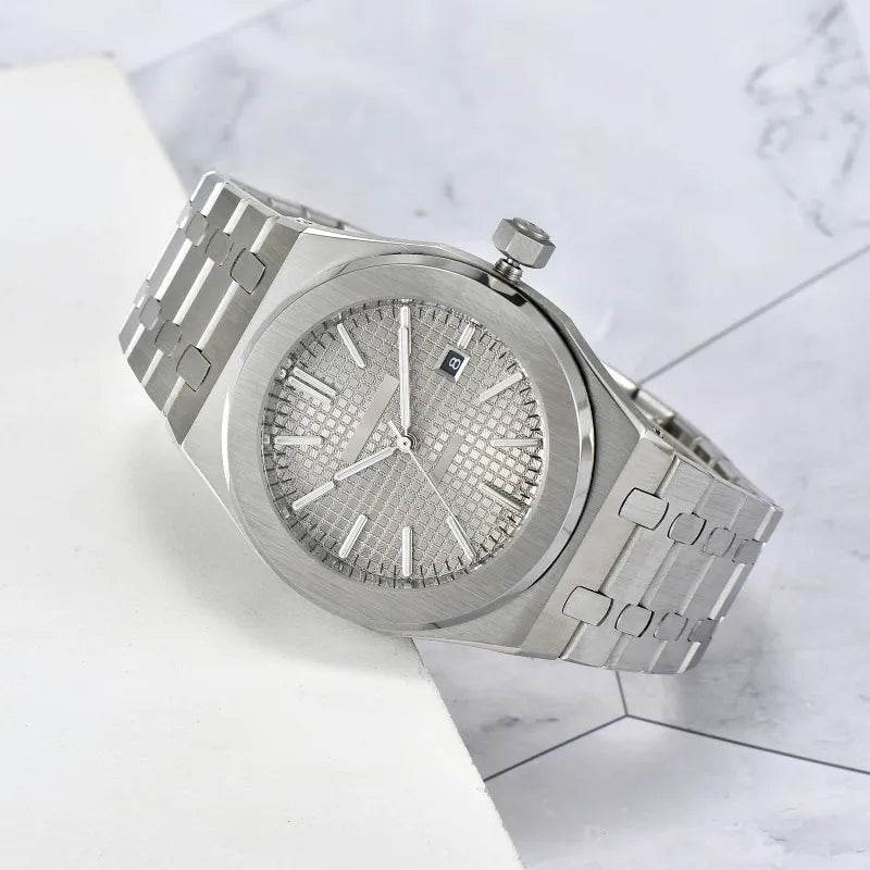 Audemars Piguet Royal Oak 15500ST Stainless Steel Grey "Grande Tapisserie" Dial Watch