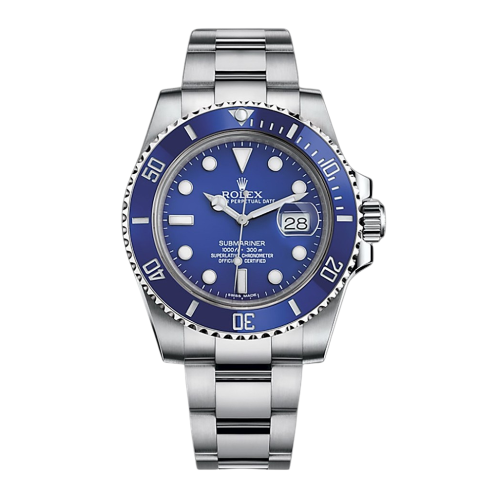 Rolex Submariner White Gold Case With Blue Dial 40mm