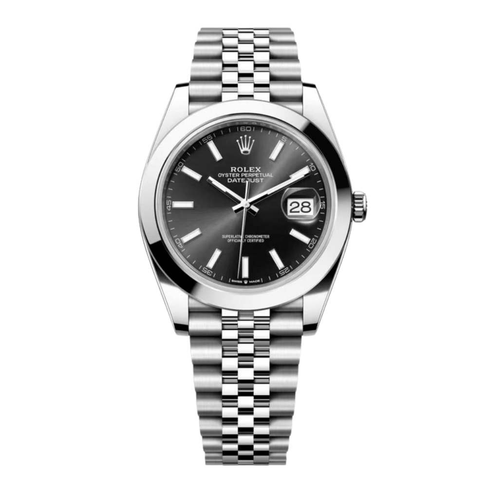 Rolex Datejust 33 Stainless Steel Jubilee Black Dial Watch