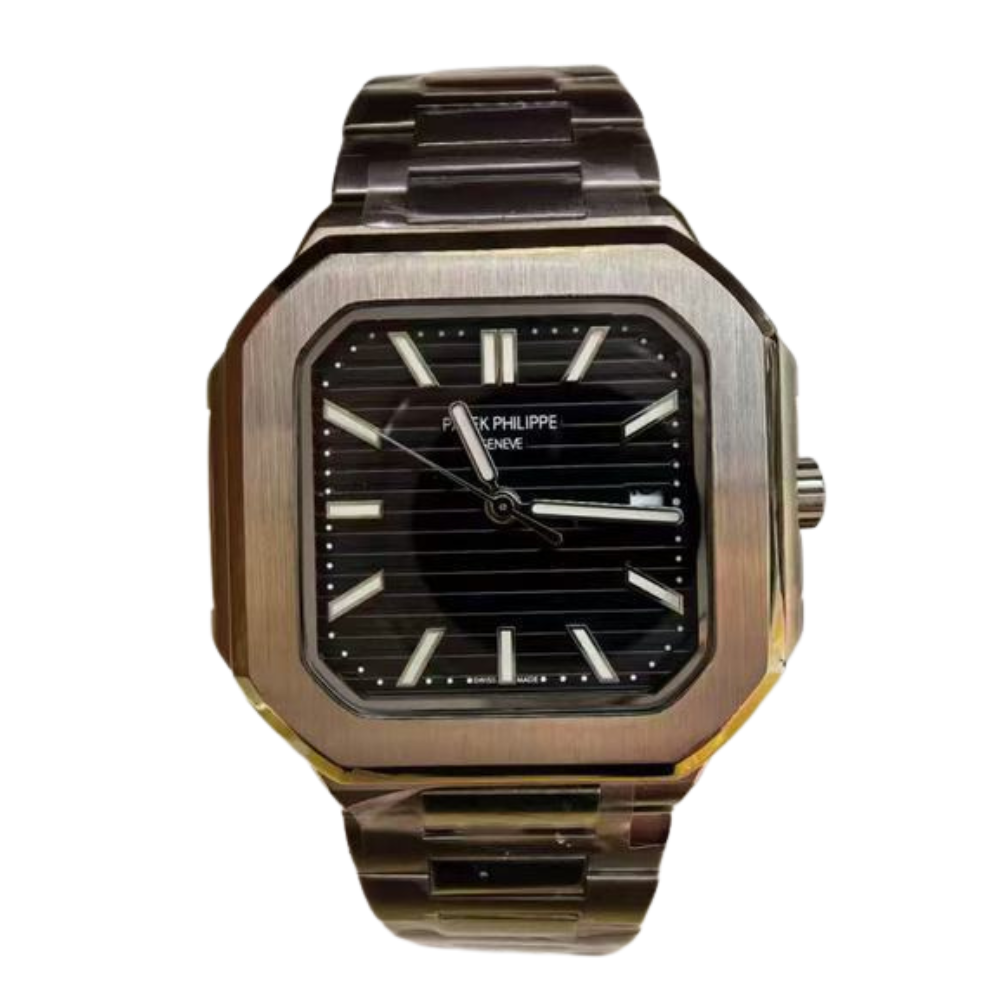 Patek Philippe Capitos Dial Men's Black Brown Metal Watch