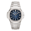 Patek Philippe Nautilus Stainless Steel Case & Distinctive Blue Dial Watch