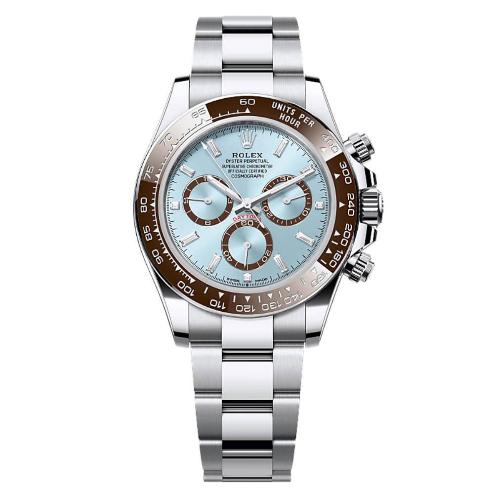 Rolex Cosmograph Daytona Platinum aDistinctive ice-blue Dial Watch